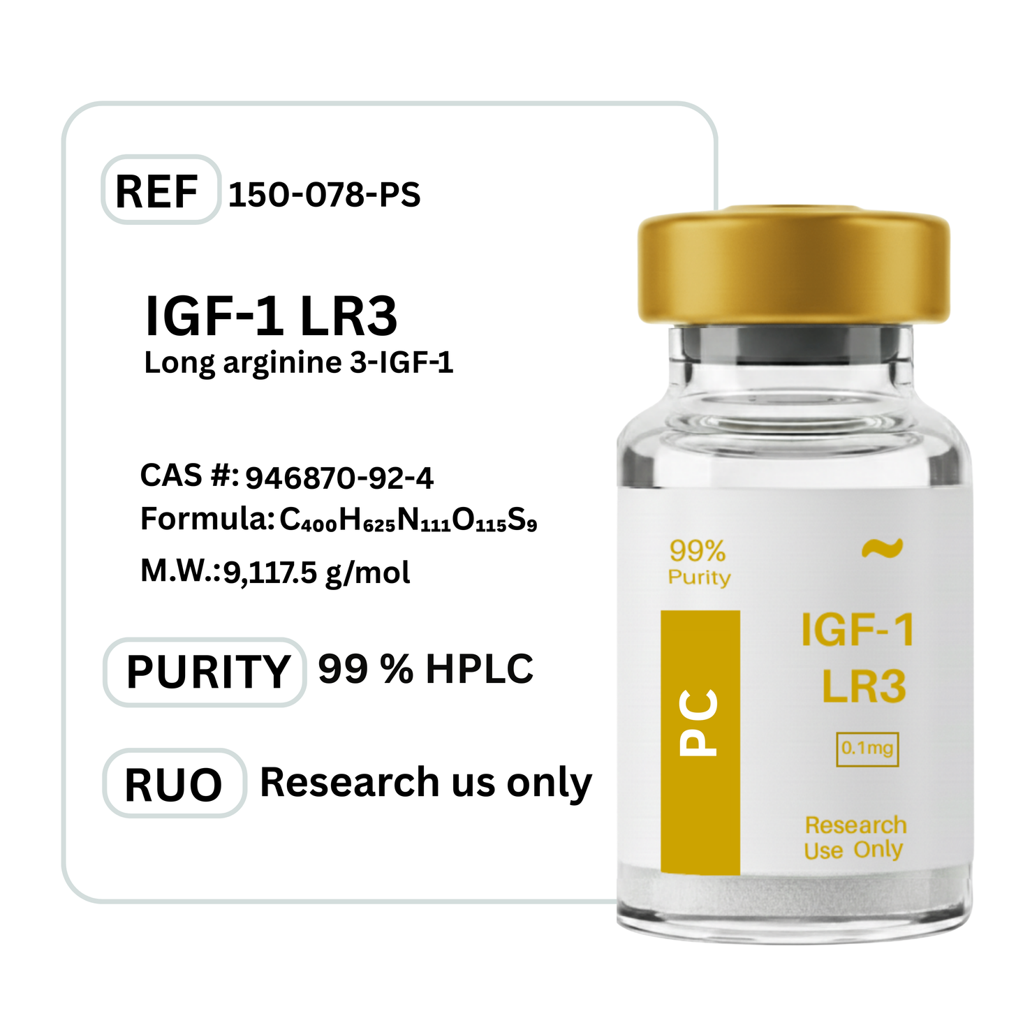 IGF-1 LR3 (Long R3)
