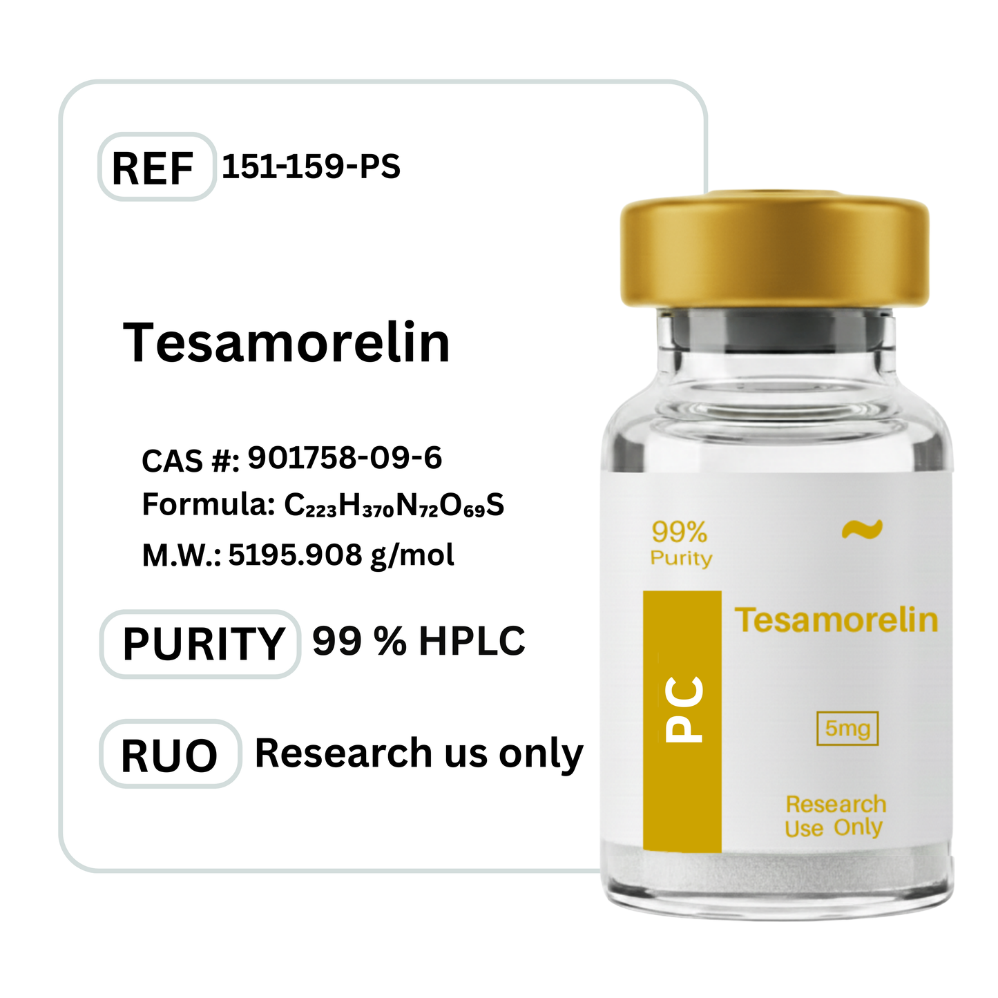 Tesamorelin - Research Grade Peptide
